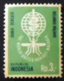 Selo postal da Indonésia de 1962 Anopheles Mosquito