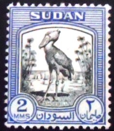 Selo postal do Sudão de 1951 Shoebill 2