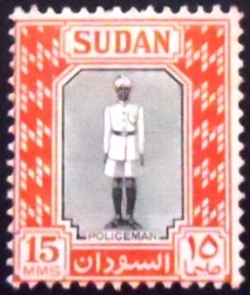 Selo postal do Sudão de 1951 Policeman