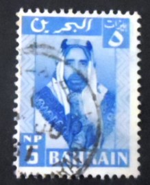 Selo postal do Bahrain 1960 mir Sheikh Salman bin Hamed Al-Khalifa