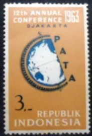 Selo da Indonésia de 1963 Pacific Area Travel Association Conference 3