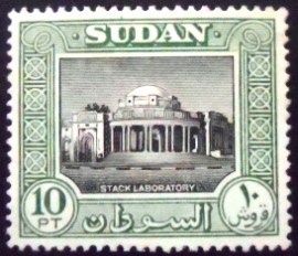 Selo postal do Sudão de 1951 Stack Laboratory