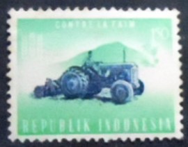 Selo postal da Indonésia de 1963 Freedom from Hunger