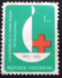 Selo postal da Indonésia de 1963 International Red Cross