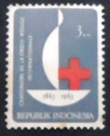 Selo postal da Indonésia de 1963 International Red Cross