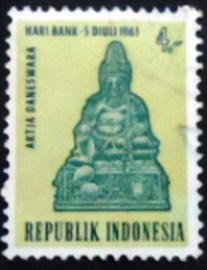 Selo postal da Indonésia de 1963 National Banking Day 4