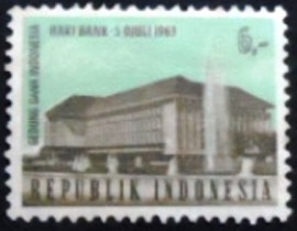 Selo postal da Indonésia de 1963 National Banking Day