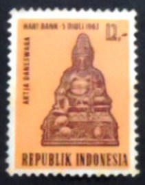 Selo postal da Indonésia de 1963 National Banking Day