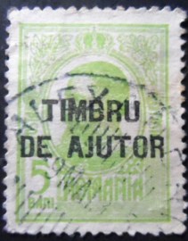 Selo postal da Romênia de 1915 Carol I of Romania Overprinted