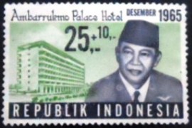 Selo postal da Indonésia de 1964 Tourist Hotels
