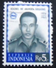 Selo postal da Indonésia de 1966 Attempted Communist Coup- Sugijono