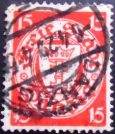 Selo postal Danzing de 1938 coat of arms of Danzig 15