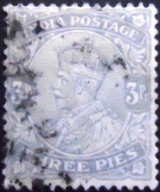Selo postal da Índia de 1926 King George V 3