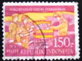Selo postal da Indonésia de 1979 Development Plan