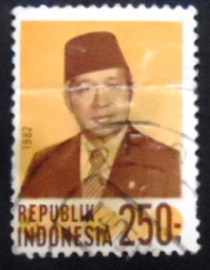 Selo postal da Indonésia de 19821 President Suharto