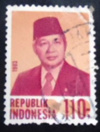 Selo postal da Indonésia de 1983 President Suharto