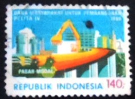 Selo postal da Indonésia de 1984 Five Year Development Plan