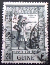 Selo postal da Guiné Portuguesa de 1938 Vasco da Gama 20