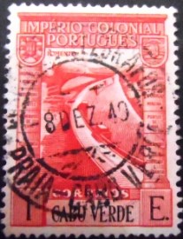 Selo postal de Cabo Verde de 1938 Barrage 1