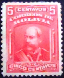Selo postal da Bolívia de 1901 Narciso Campero