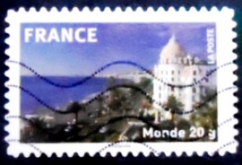 Selo postal da França de 2009 Promenade des Anglais