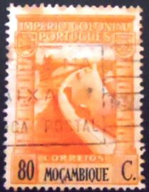 Selo postal de Moçambique de 1938 Barrage 80