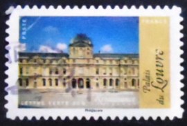 Selo postal da França de 2015 Palais du Louvre