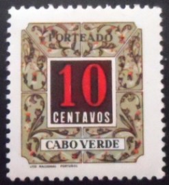 Selo postal de Cabo Verde de 1952 Postage Due stamps 10