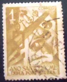Selo postal da Índia Portuguesa de 1950 Holy Year