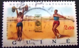 Selo postal da Guiné Portuguesa de 1972 Olympic Summergames Munich