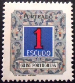 Selo postal da Guiné Portuguesa de 1952 Postage Due New Type 1