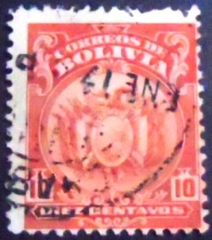 Selo postal da Bolívia de 1919 Coat of Arms 10