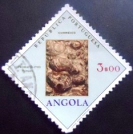 Selo postal da Angola de 1970 Estromatólitos Humpata