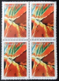 Quadra de selos postais do Brasil de 1977 Reumatismo