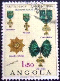 Selo postal da Angola de 1967 Military Order of Avis