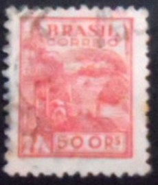 Selo postal do Brasil de 1941 Trigo 500