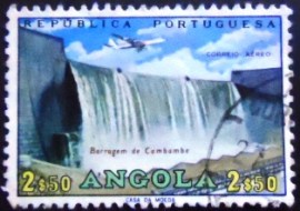 Selo postal da Angola de 1965 Cambambe Dam