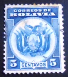 Selo postal da Bolívia de 1933 Coat of Arms 5