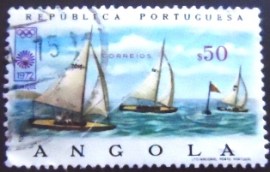 Selo postal da Angola de 1972 Sailing boats