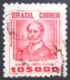Selo postal do Brasil de 1941 Conde de Porto Alegre