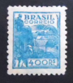 Selo postal do Brasil de 1942 Trigo