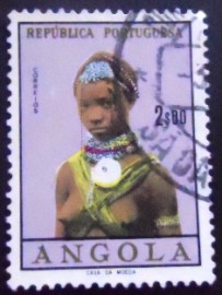 Selo postal da Angola de 1961 Girls of Angola 2