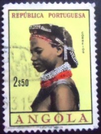 Selo postal da Angola de 1961 Girls of Angola 2,50