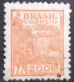 Selo postal do Brasil 1942 Agricultura 200