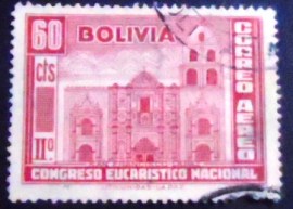 Selo postal da Bolívia de 1939 Church of San Francisco