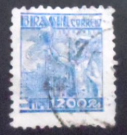 Selo postal do Brasil de 1942 Siderurgia 1200
