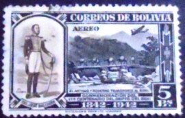Selo postal da Bolívia de 1943 General Jose Ballivian