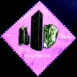 Selo postal de Moçambique de 1971 Verdelith