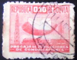 Selo postal da Bolívia de 1944 Communications symbols