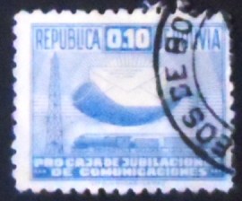Selo postal da Bolívia de 1945 Transport workers